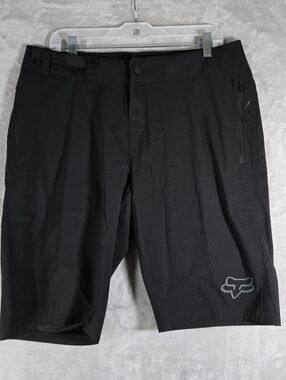 Fox Racing Ranger Shorts Mens Size 34 Bike Black Belted Ripstop Unlined 12” NWOT